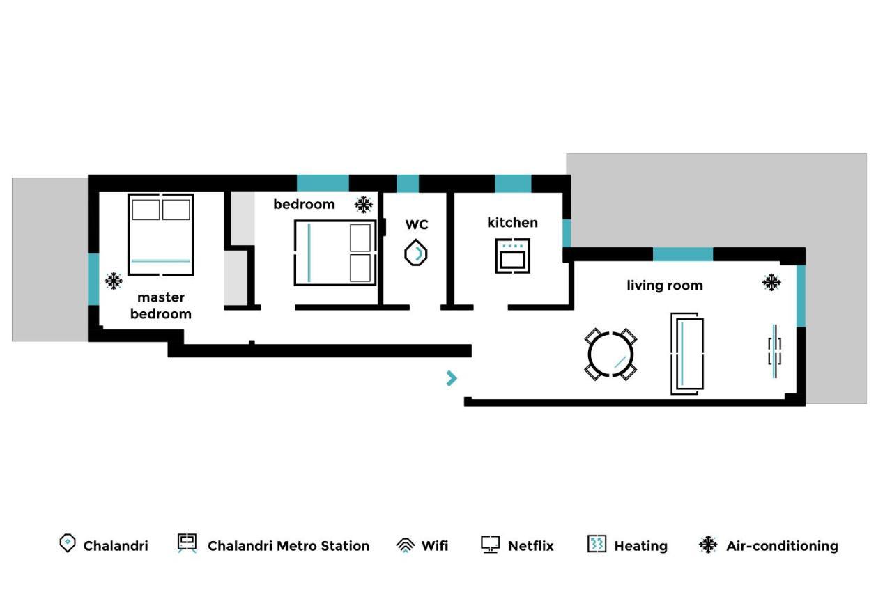 Pleasant 2Br Apartment Near Helexpo By Upstreet アテネ エクステリア 写真